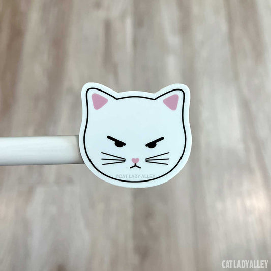 angry cat sticker
