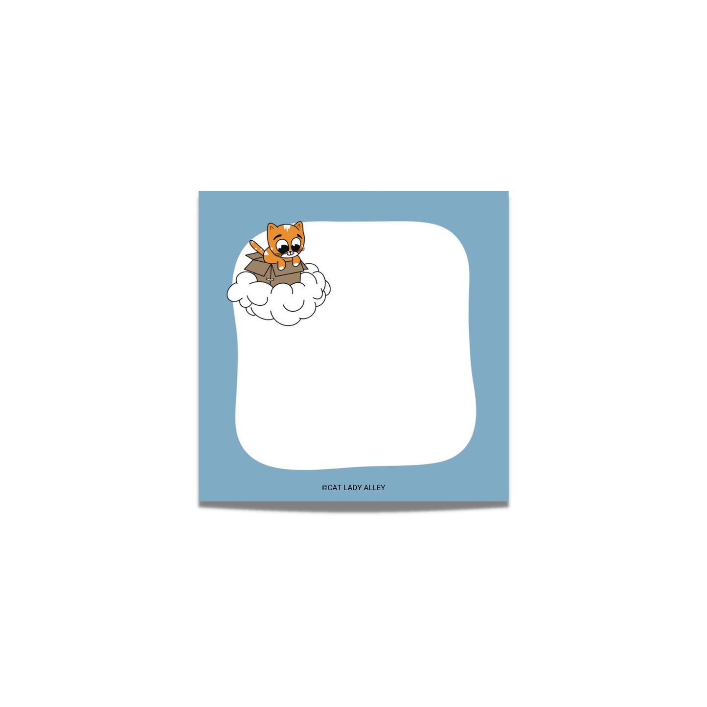 Box Cat Dreamer Sticky Note