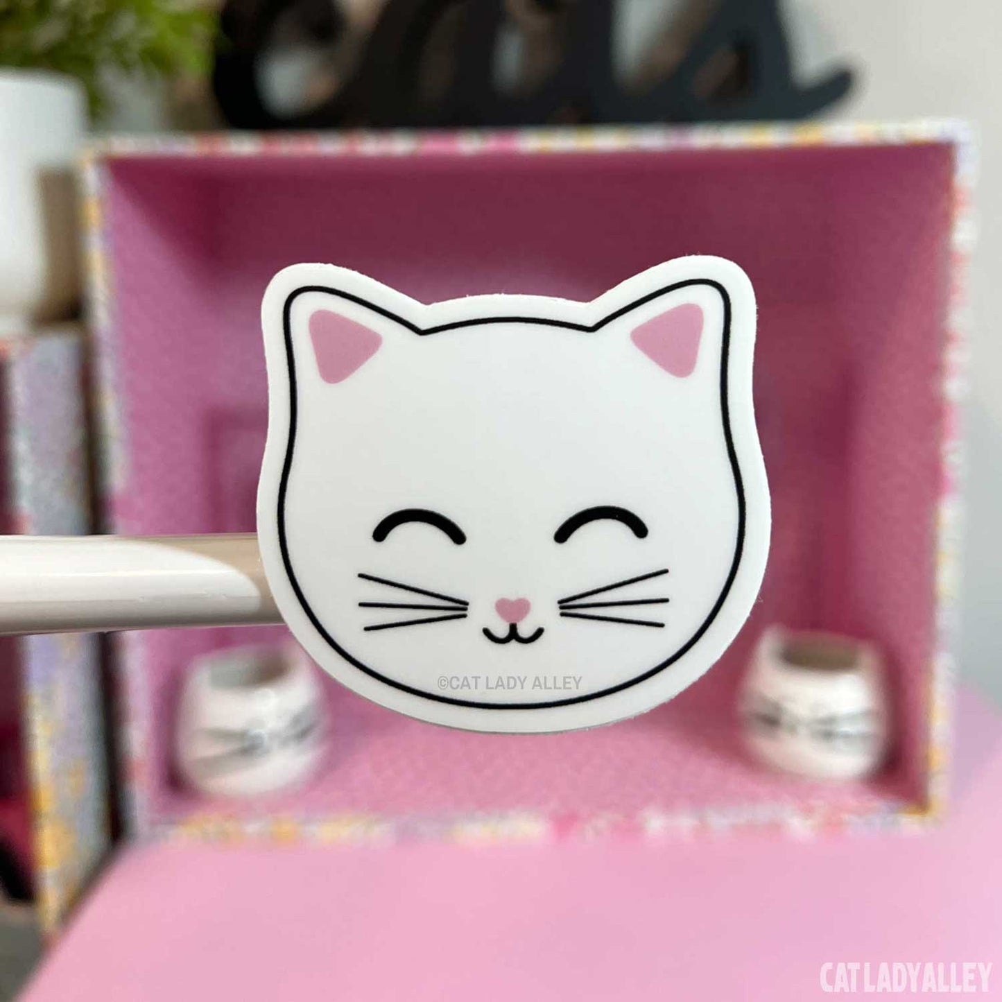 happy cat sticker
