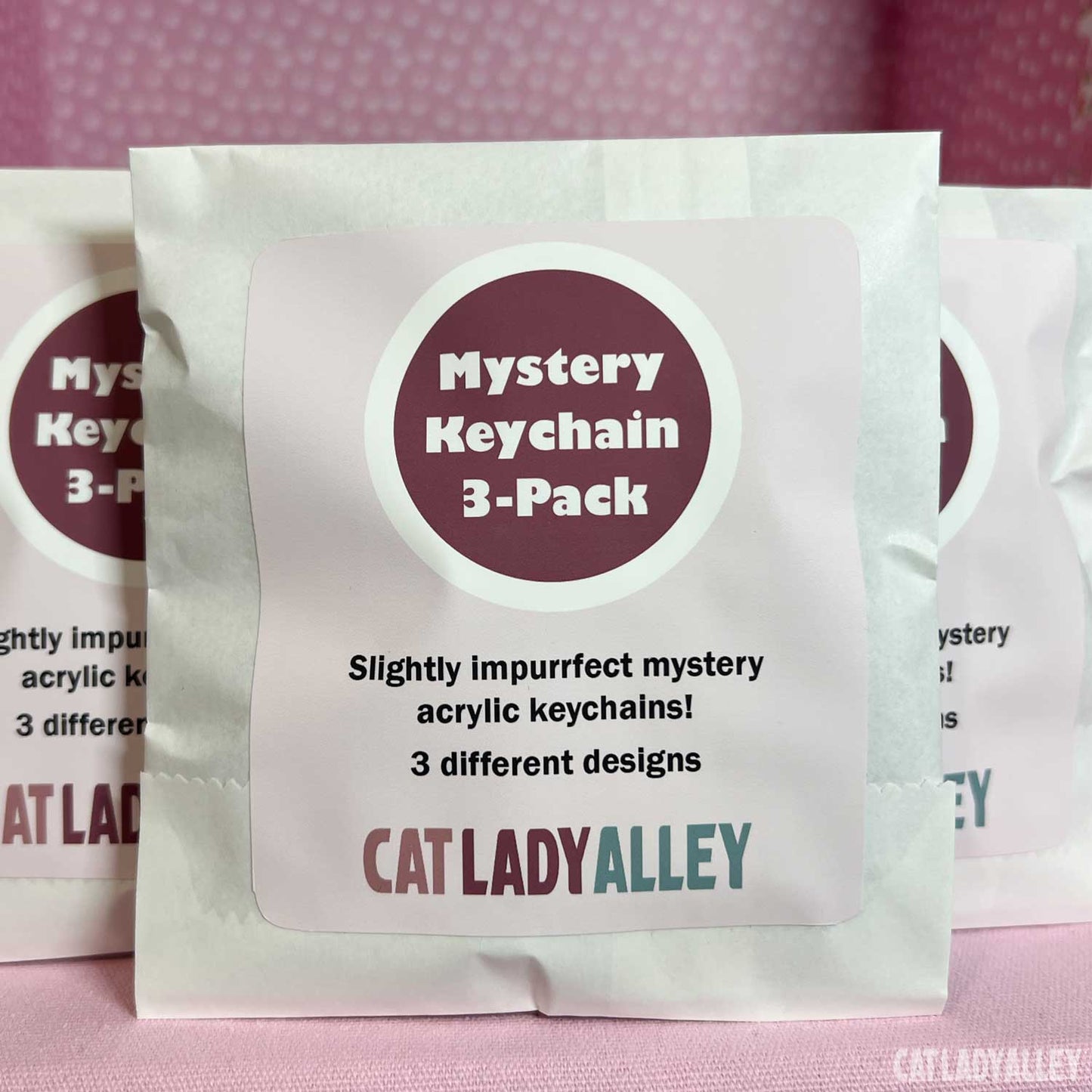 mystery bag of cat acrylic keychains