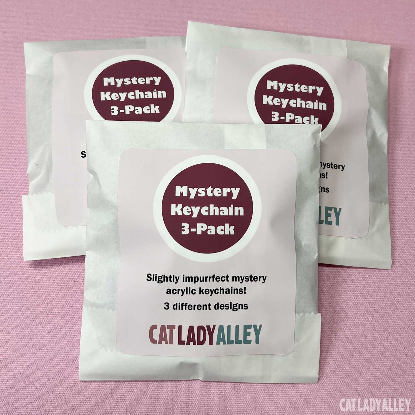 mystery bag of cat acrylic keychains