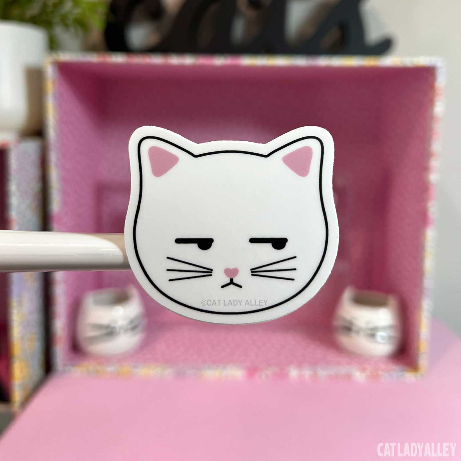 side-eye cat sticker