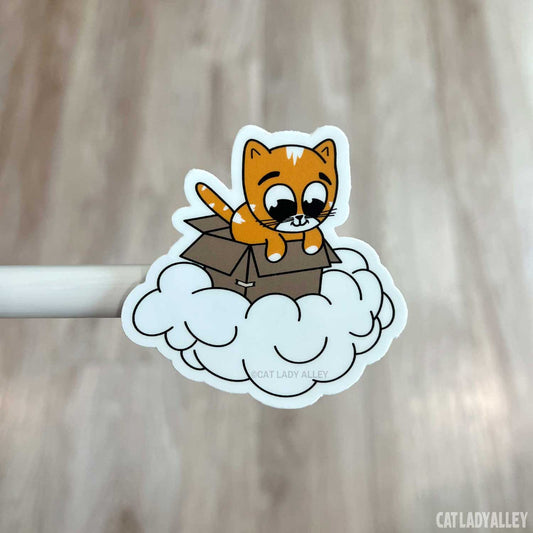 Box Cat Dreamer Sticker