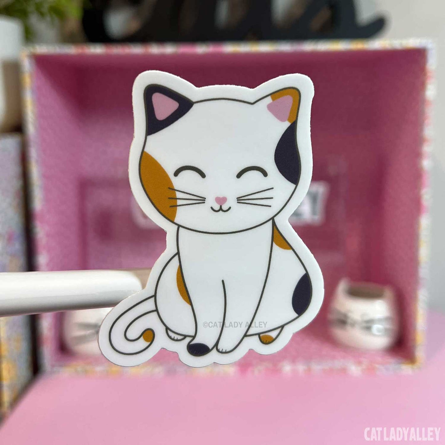 calico cat sticker