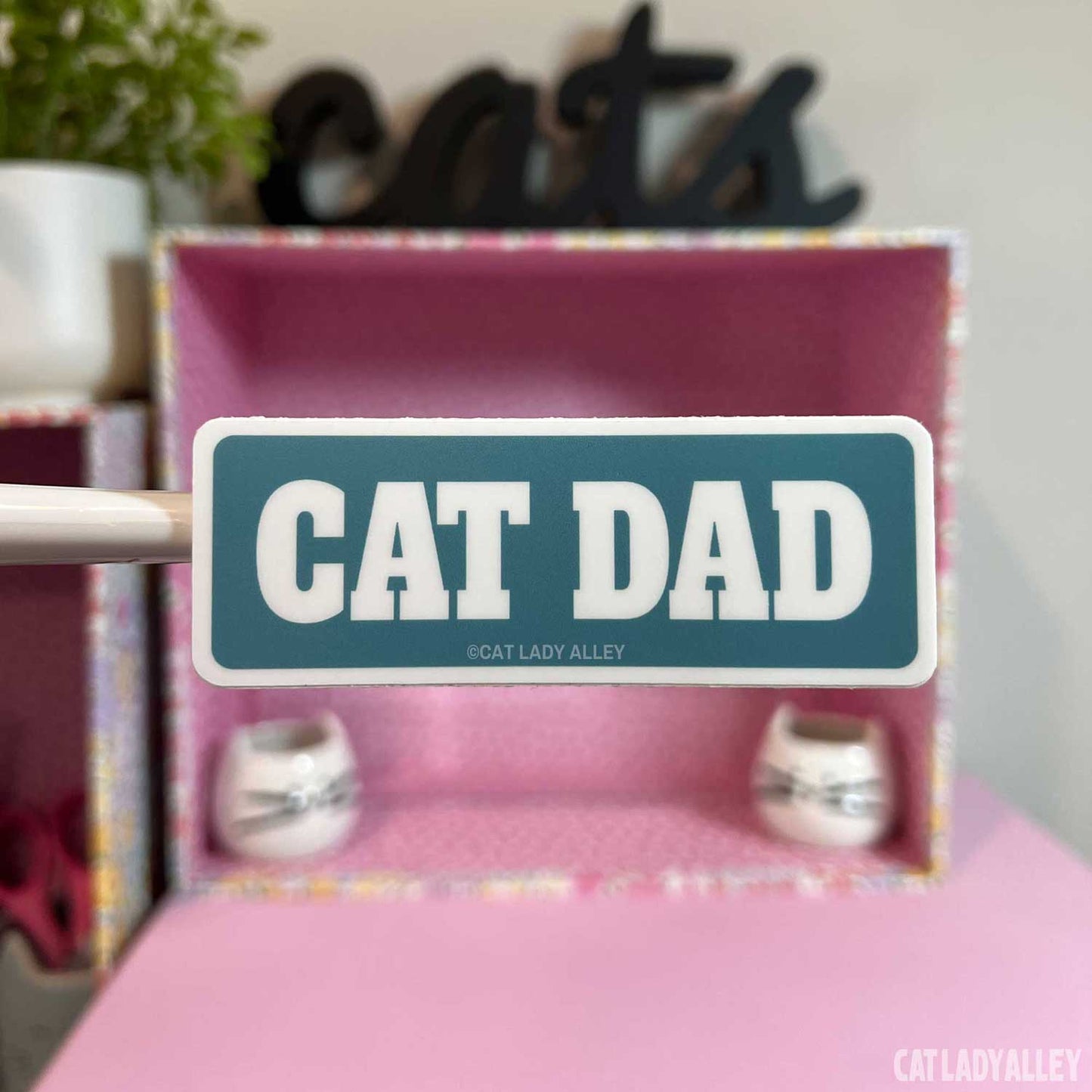 cat dad sticker vinyl sticker