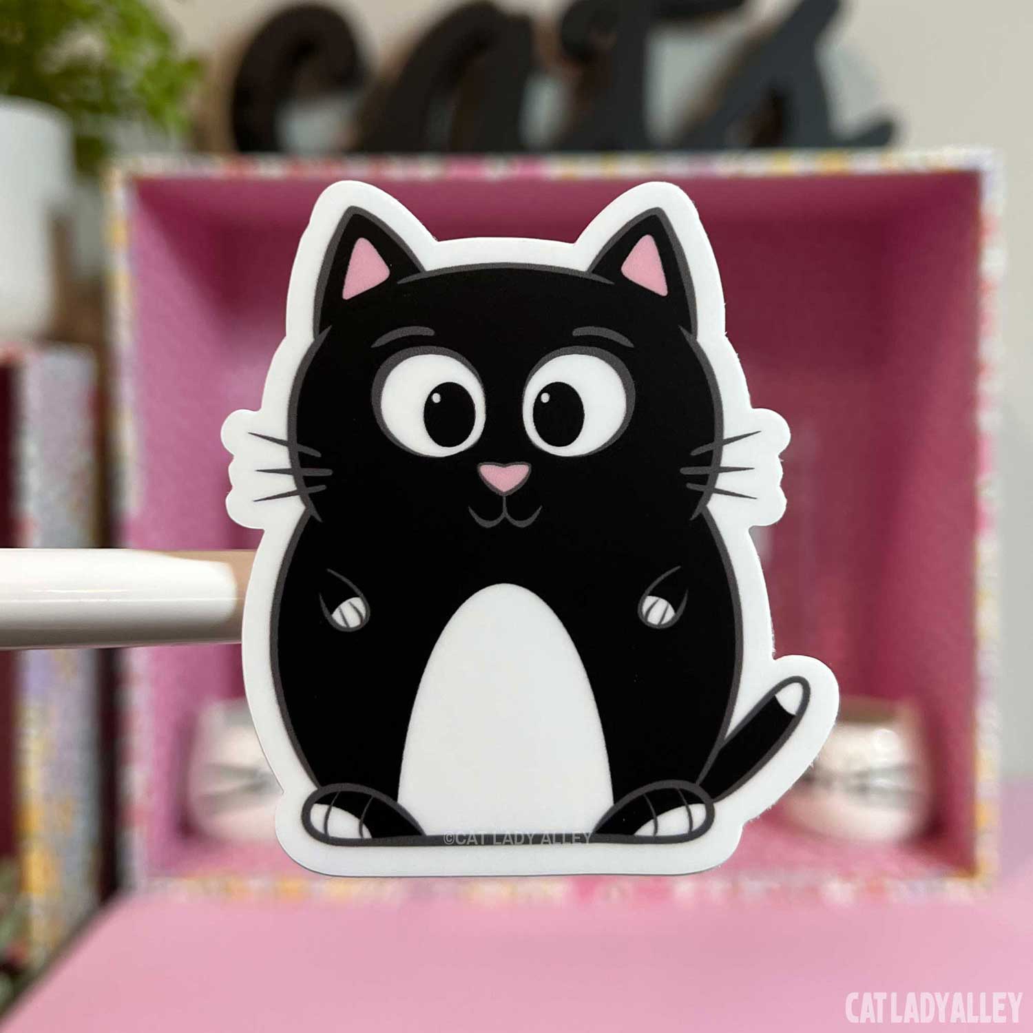 Cute Tuxedo Cat Sticker