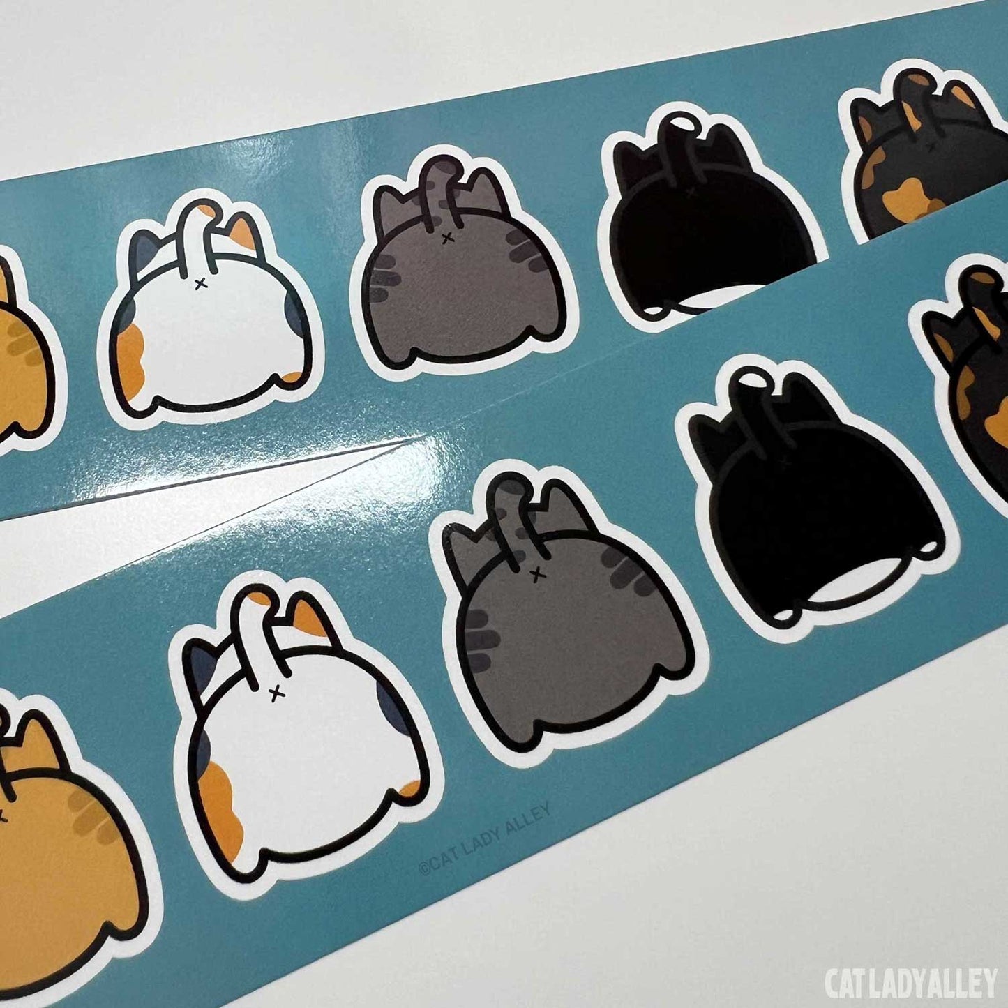 glossy cat butt bookmarks