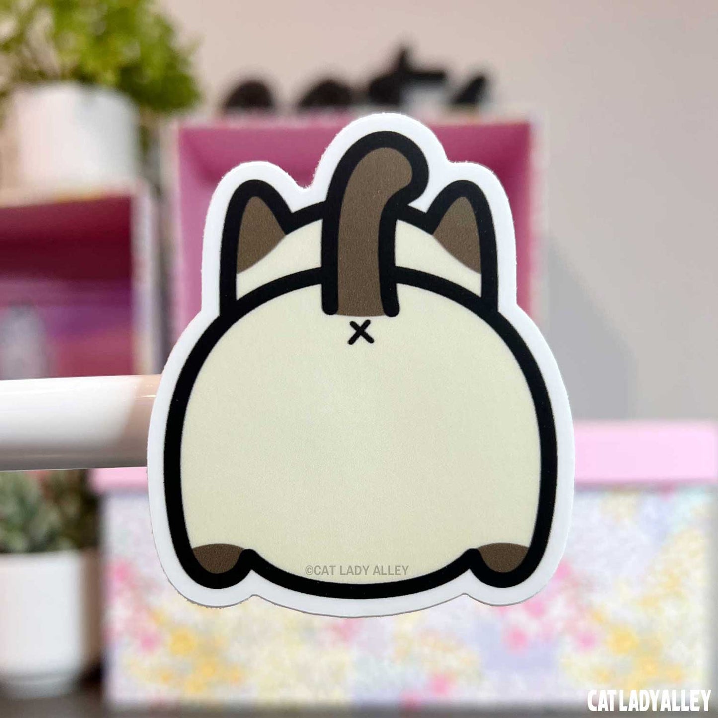 seal point cat butt sticker