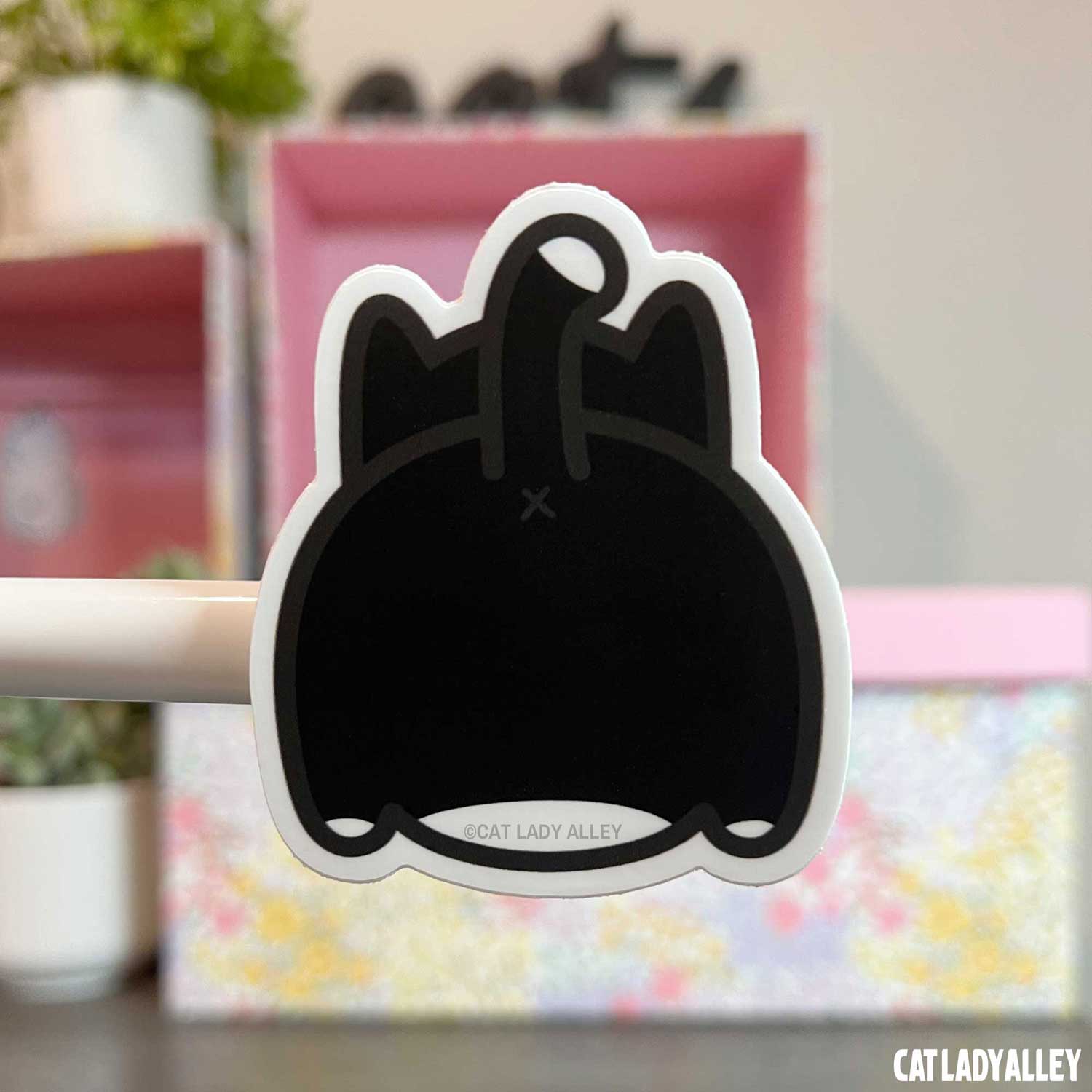 tuxedo cat butt sticker