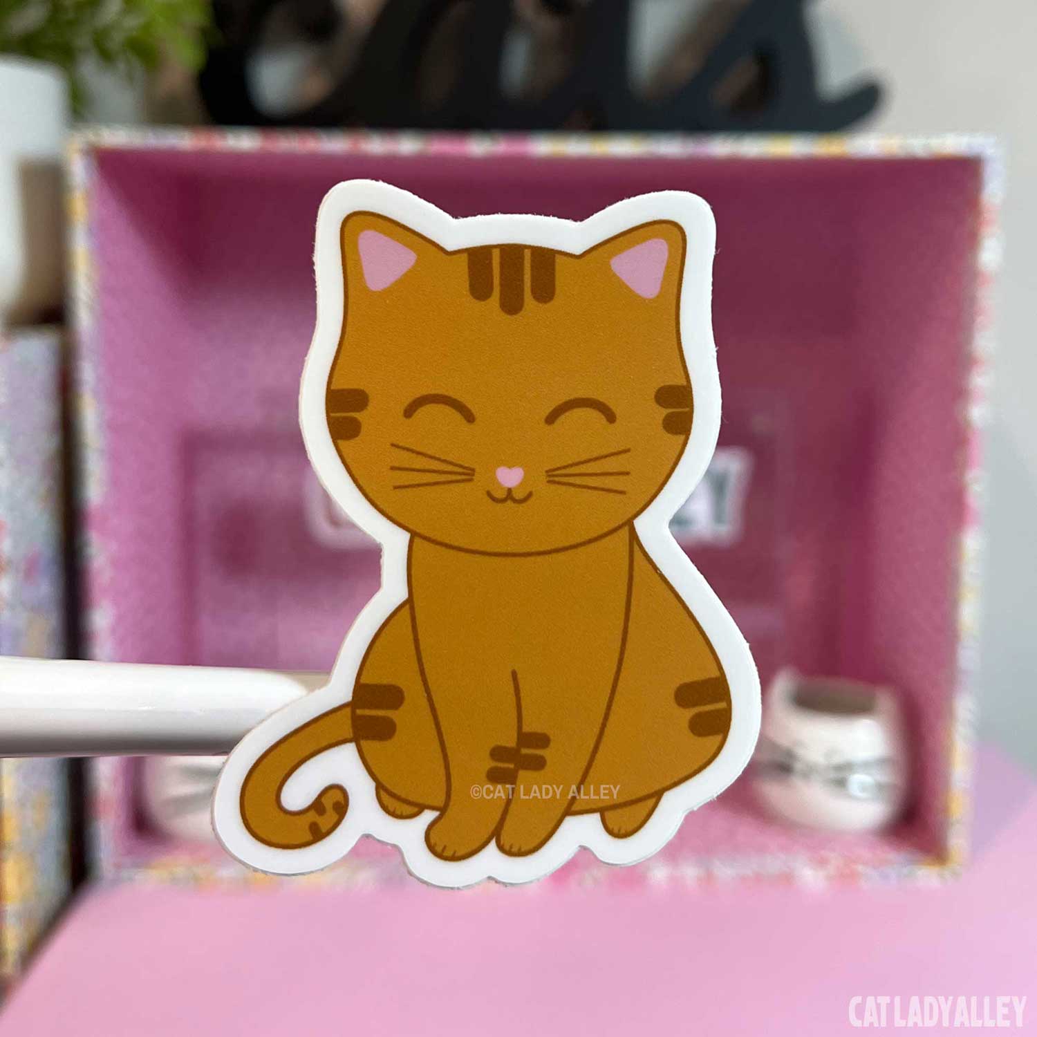 ginger tabby cat sticker