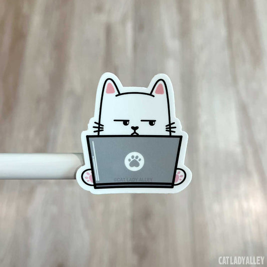 side-eye cat sticker