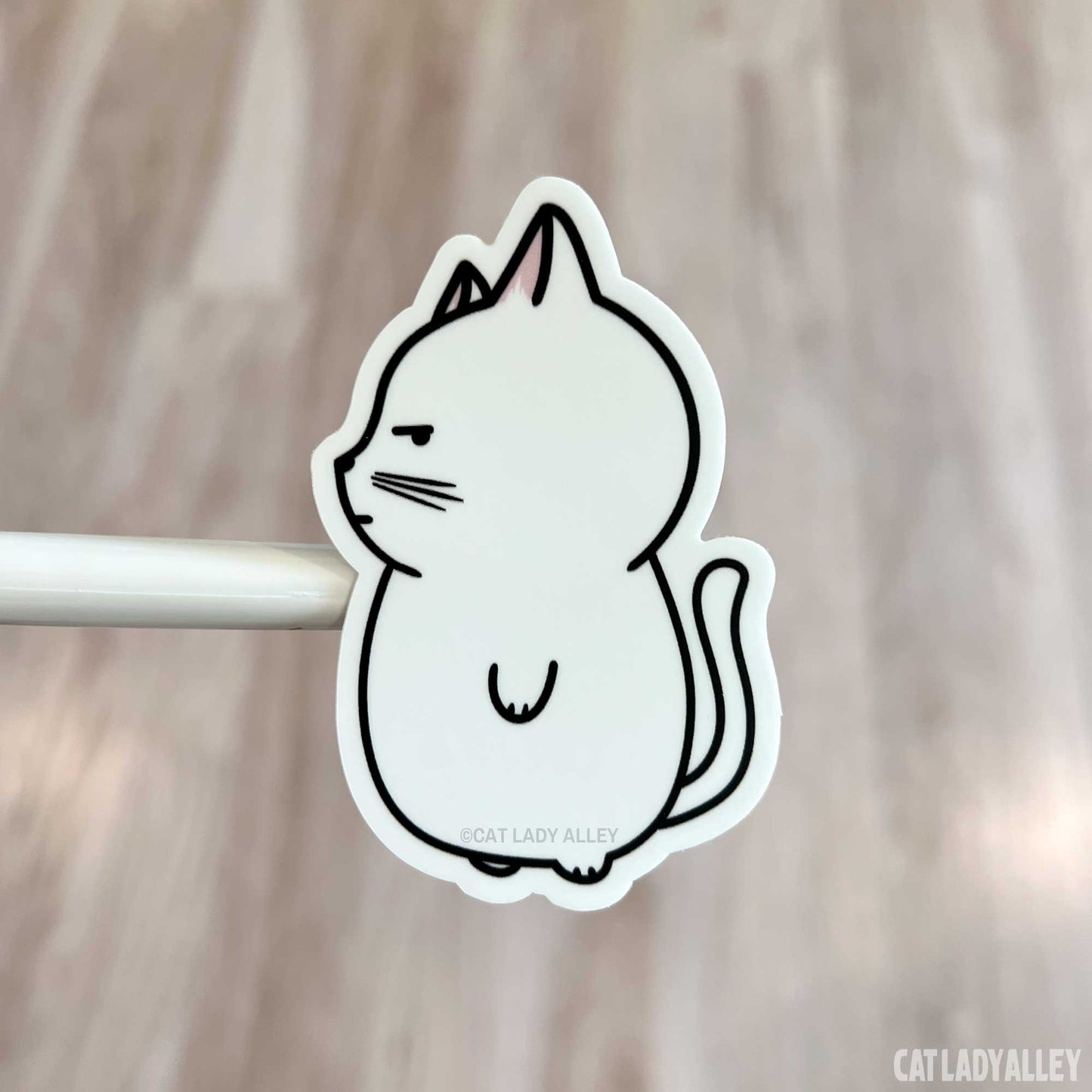 Wary Sophie Cat Cat Sticker