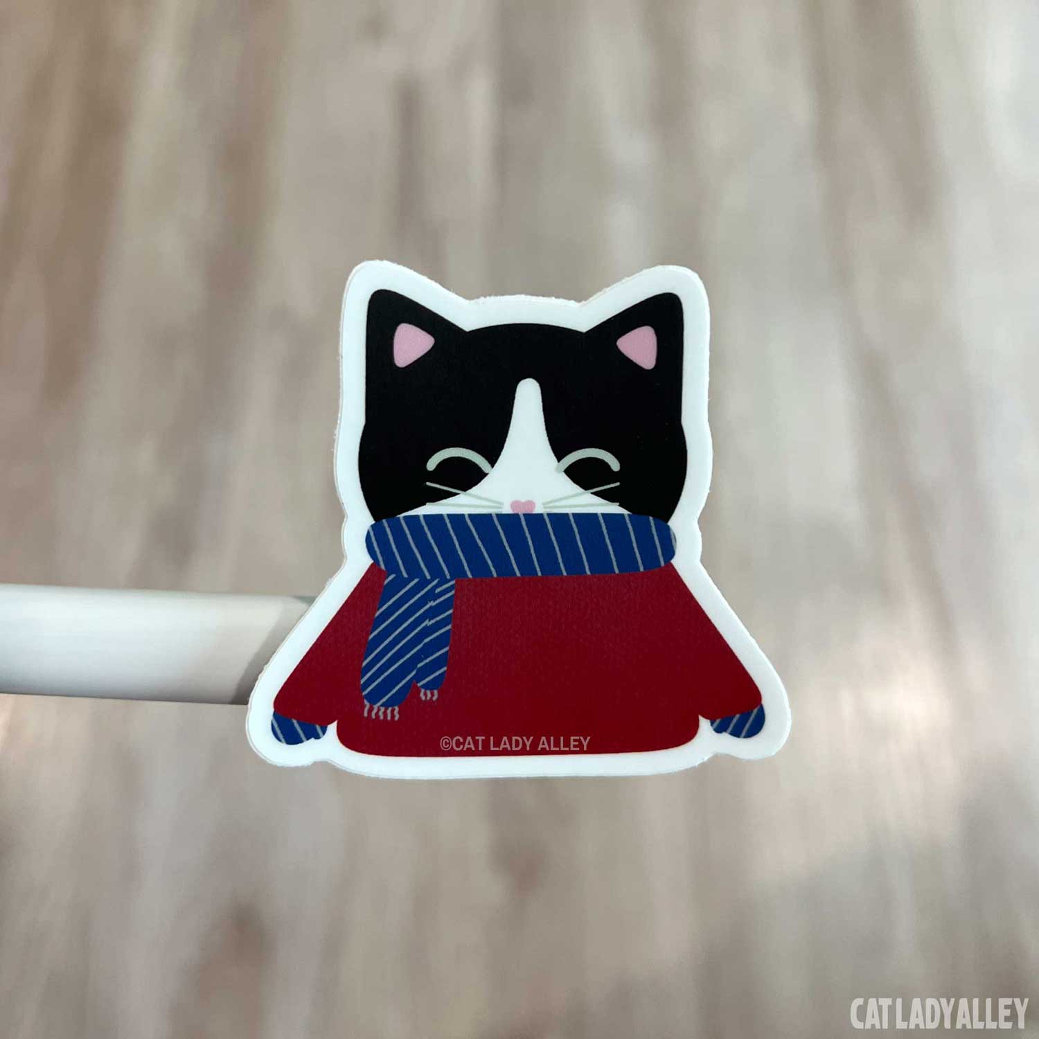 sweater tuxedo cat sticker