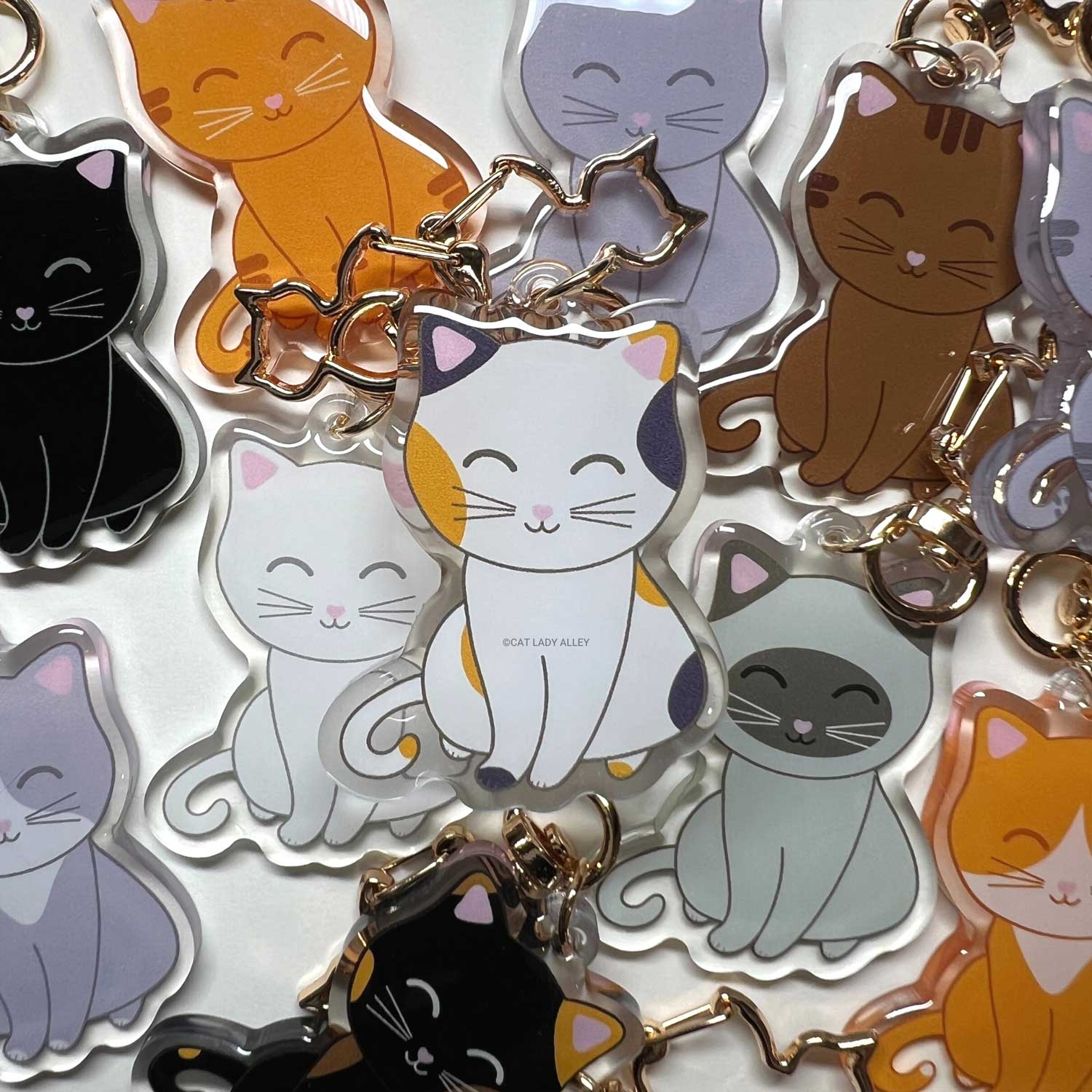 Calico Cat Keychain