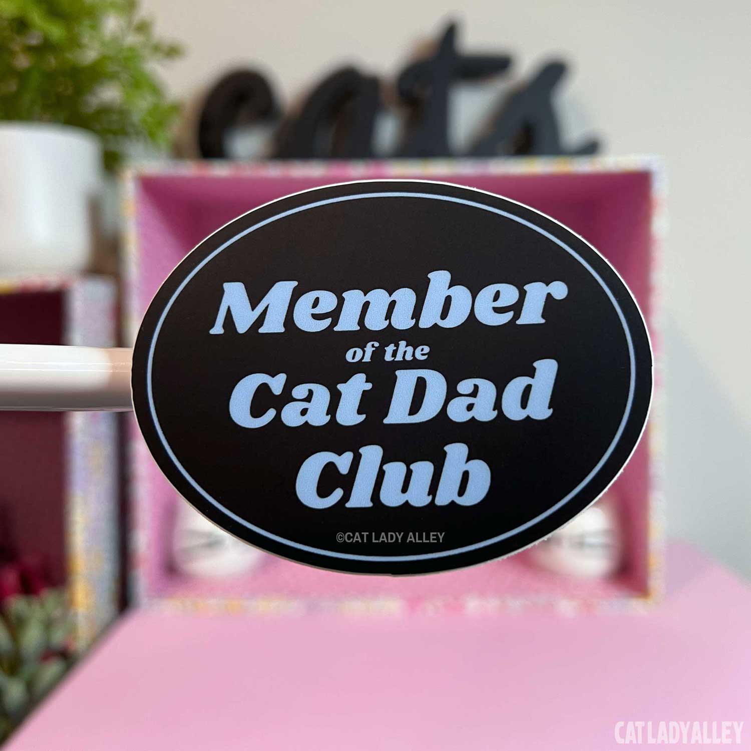 Cat Dad Club Sticker