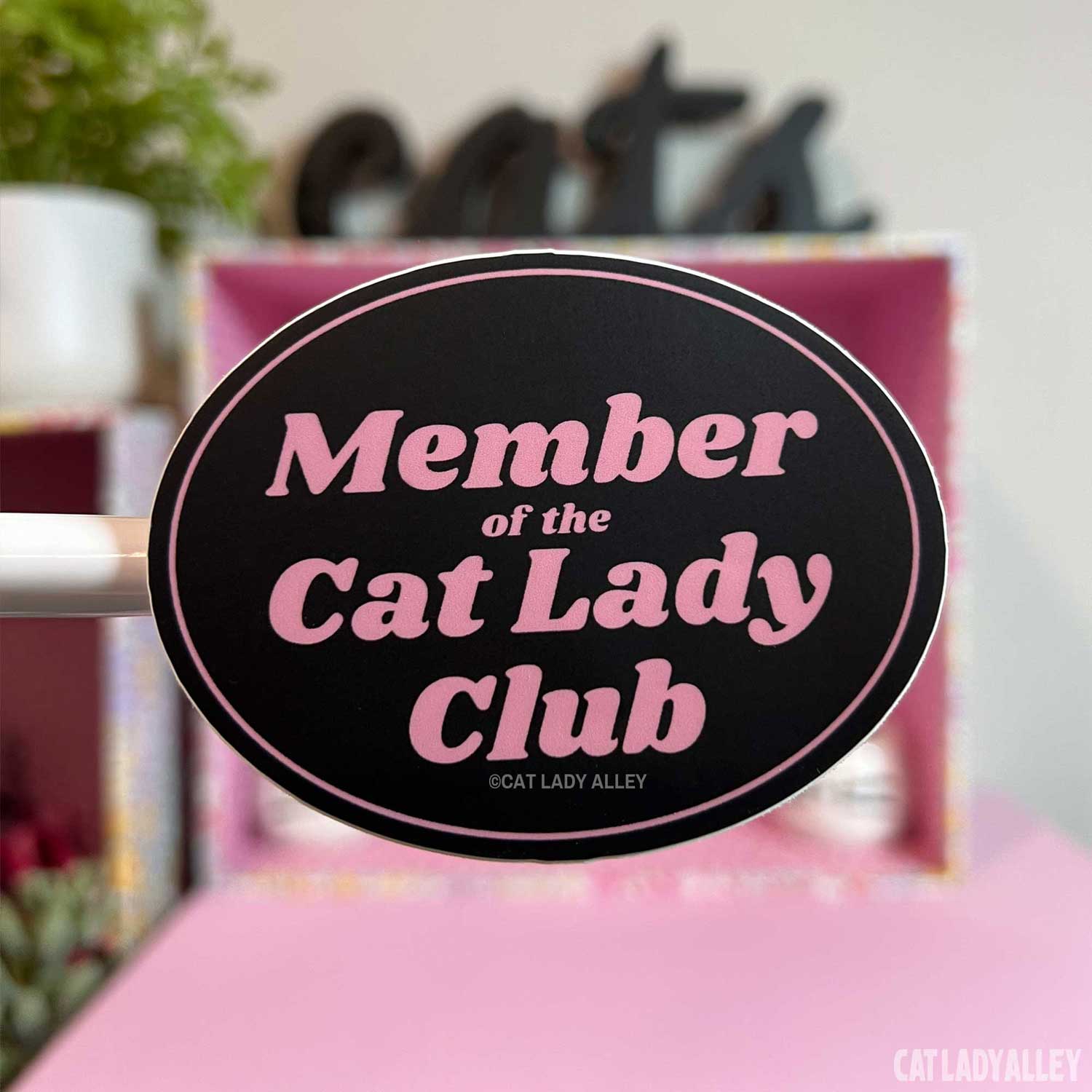 Cat Lady Club Sticker