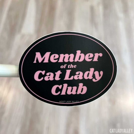 Cat Lady Club Sticker