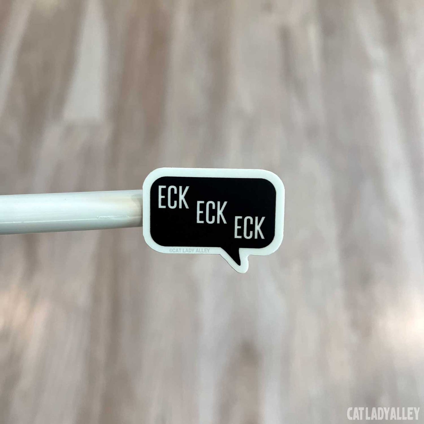 Eck Eck Eck Word Bubble Sticker (mini sticker)