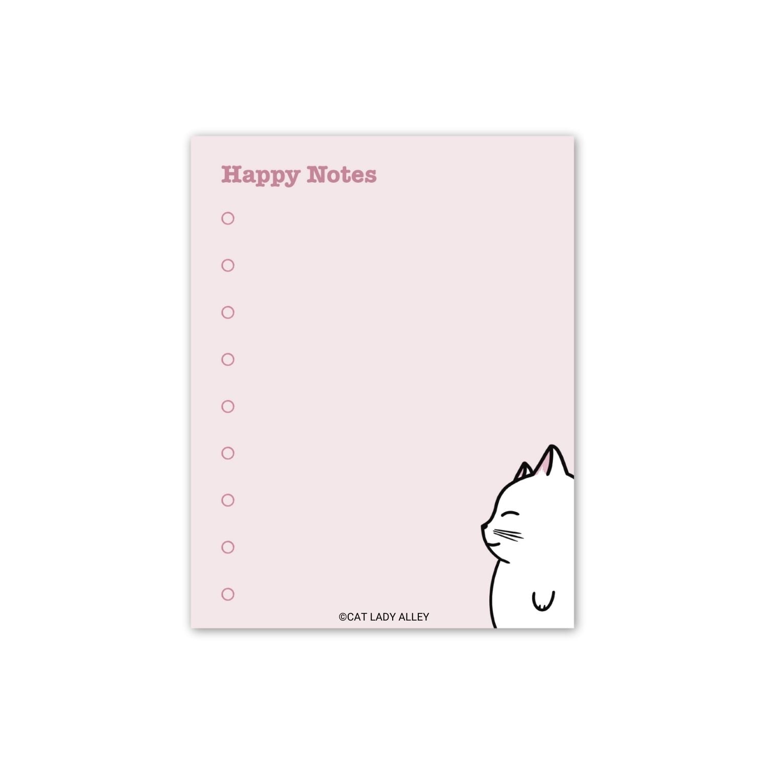 Happy Notes Mini Cat Notepad