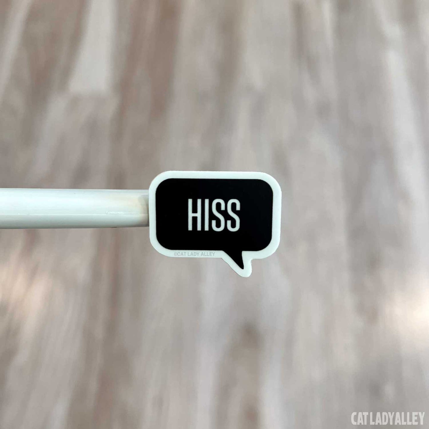 Hiss Word Bubble Sticker (mini sticker)