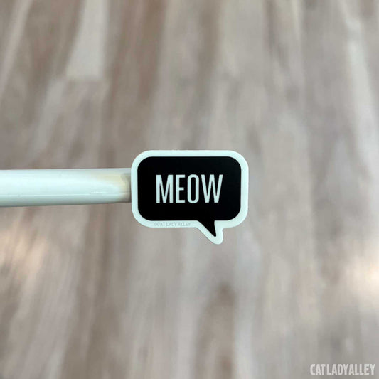 Meow Word Bubble Sticker (mini sticker)