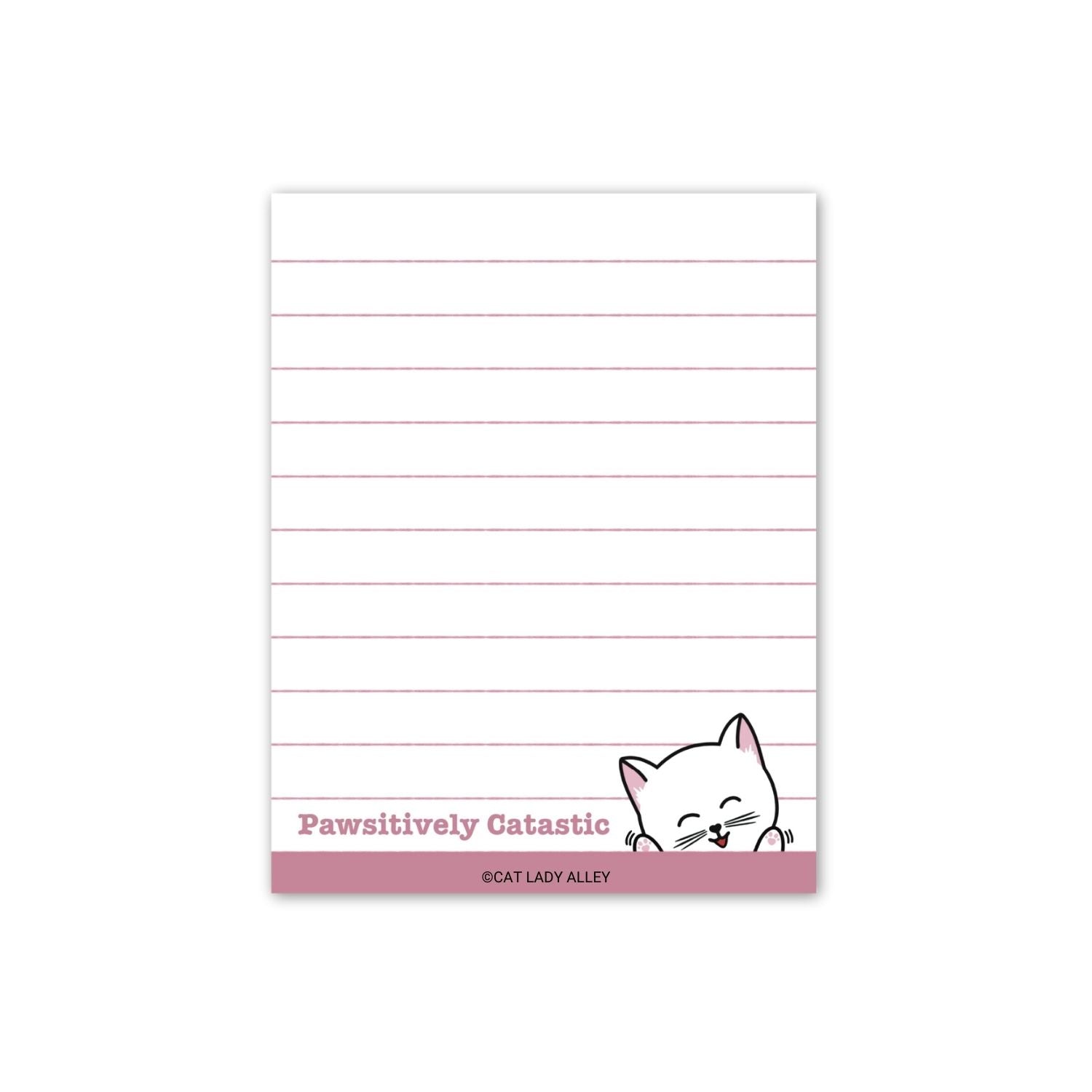 Pawsitively Catastic Mini Notepad