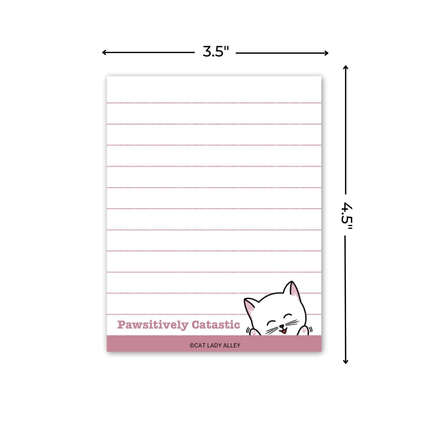 Pawsitively Catastic Lined Mini Notepad