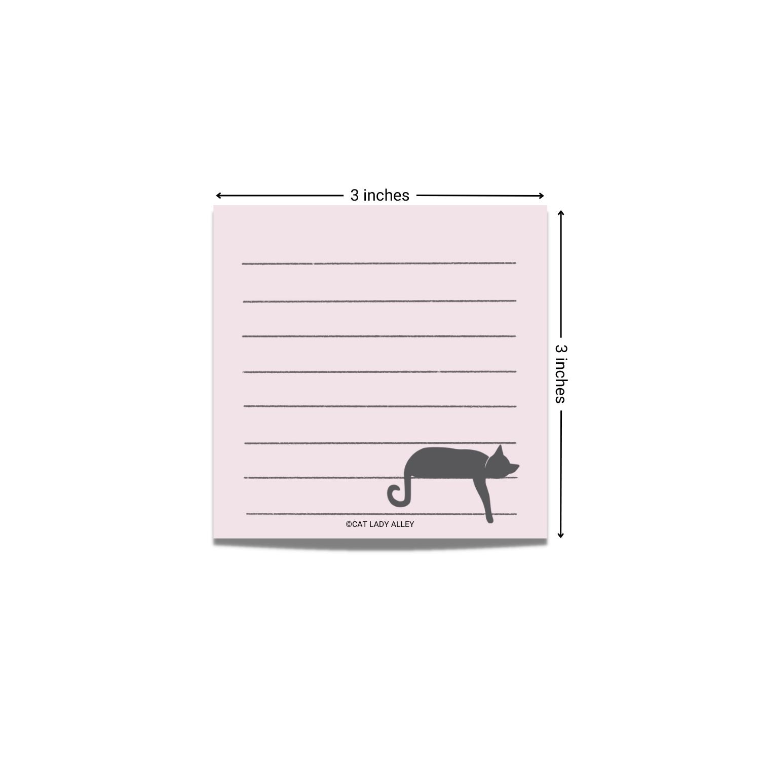 Sleeping Cat Sticky Note