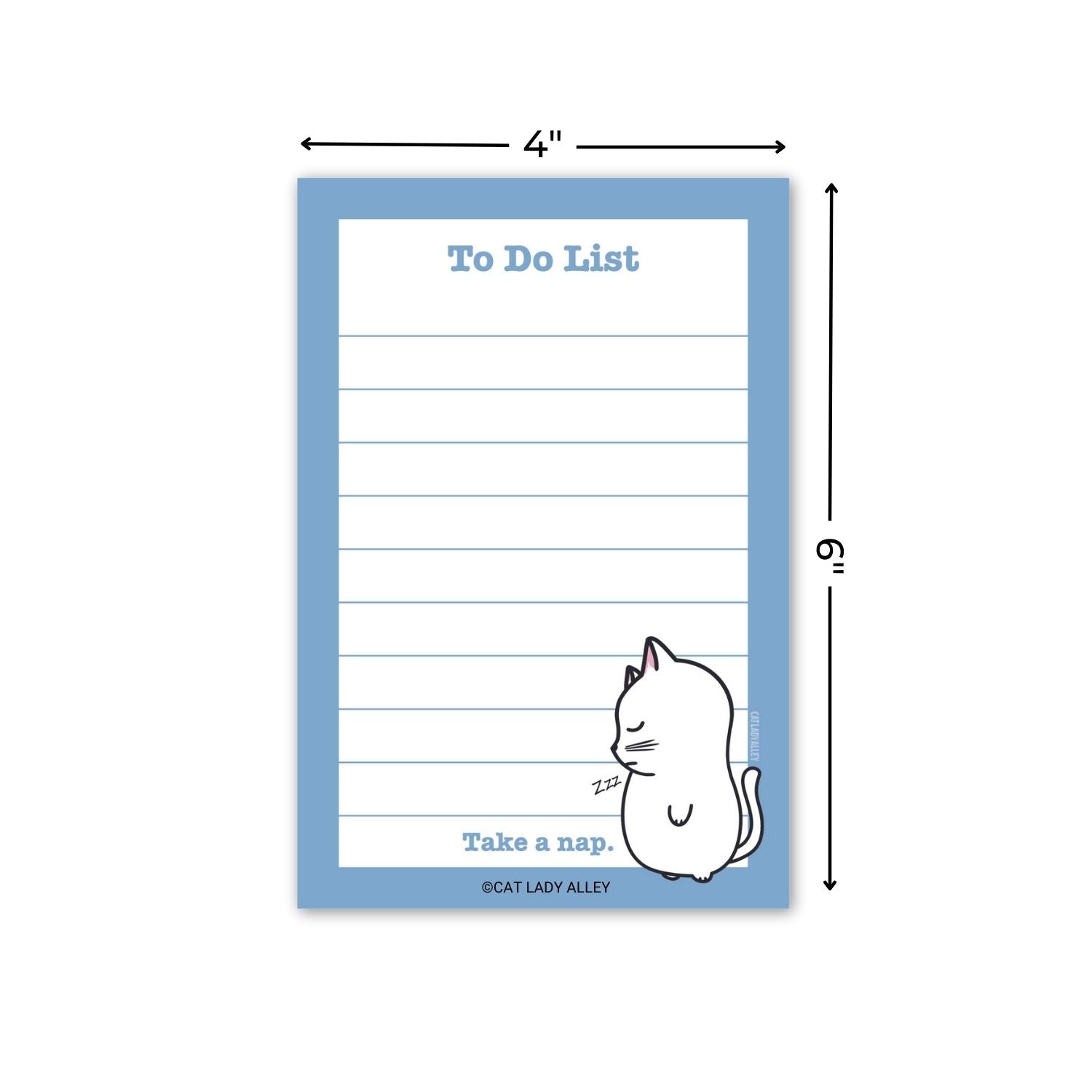 4x6 To Do List Cat Notepad