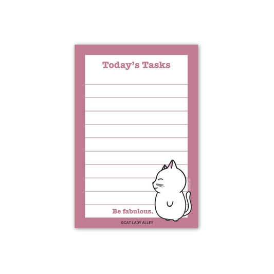 today's tasks cat notepad