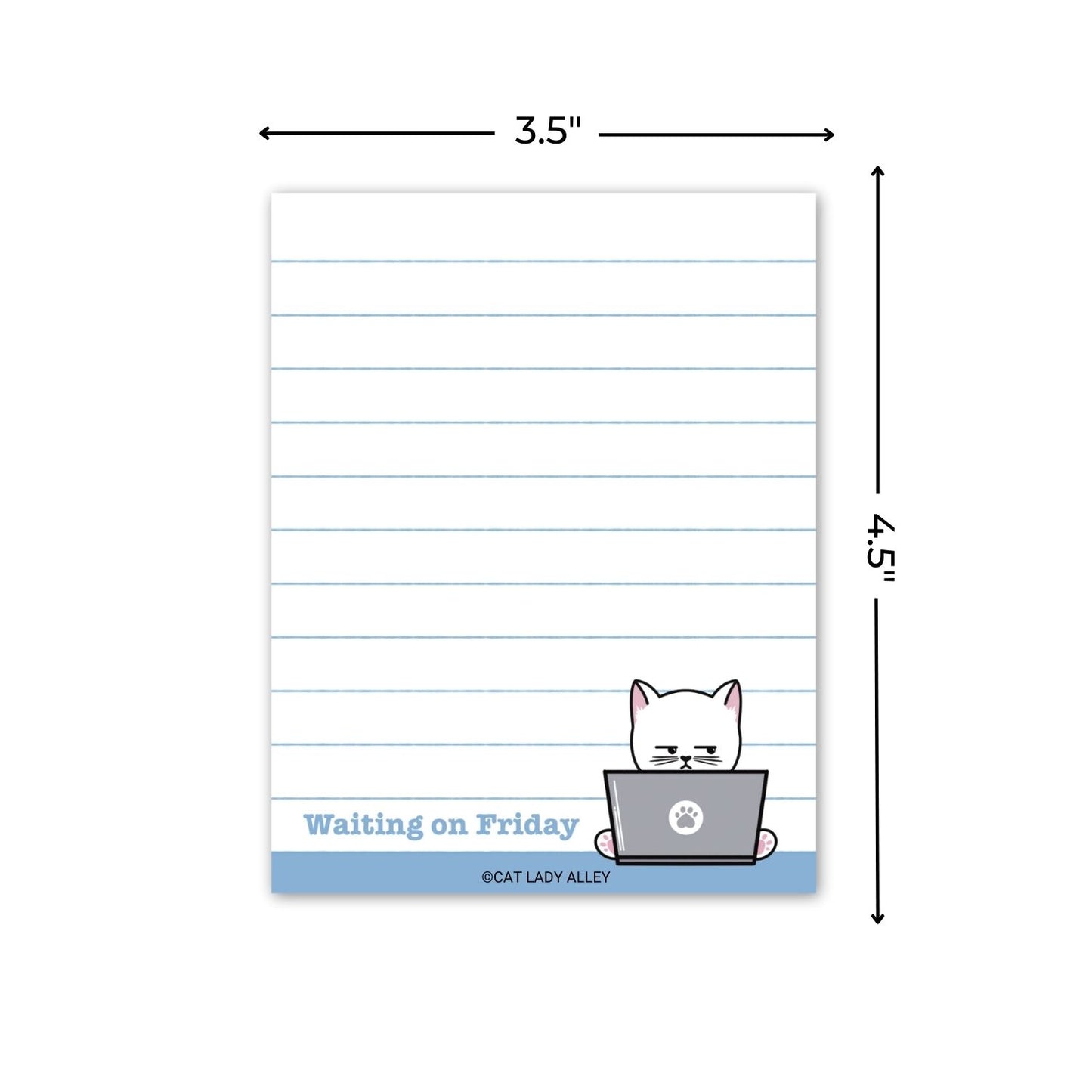 Waiting on Friday Mini Lined Notepad