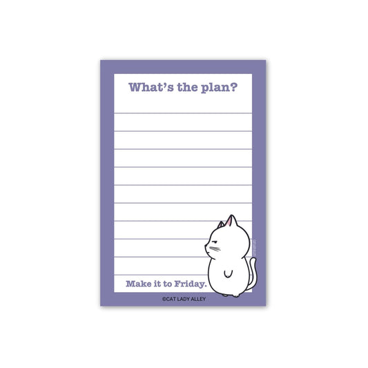 What's the Plan Cat Notepad